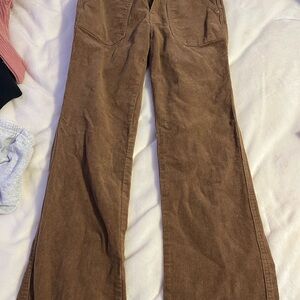 Brown Boot Cut Corduroy Pants